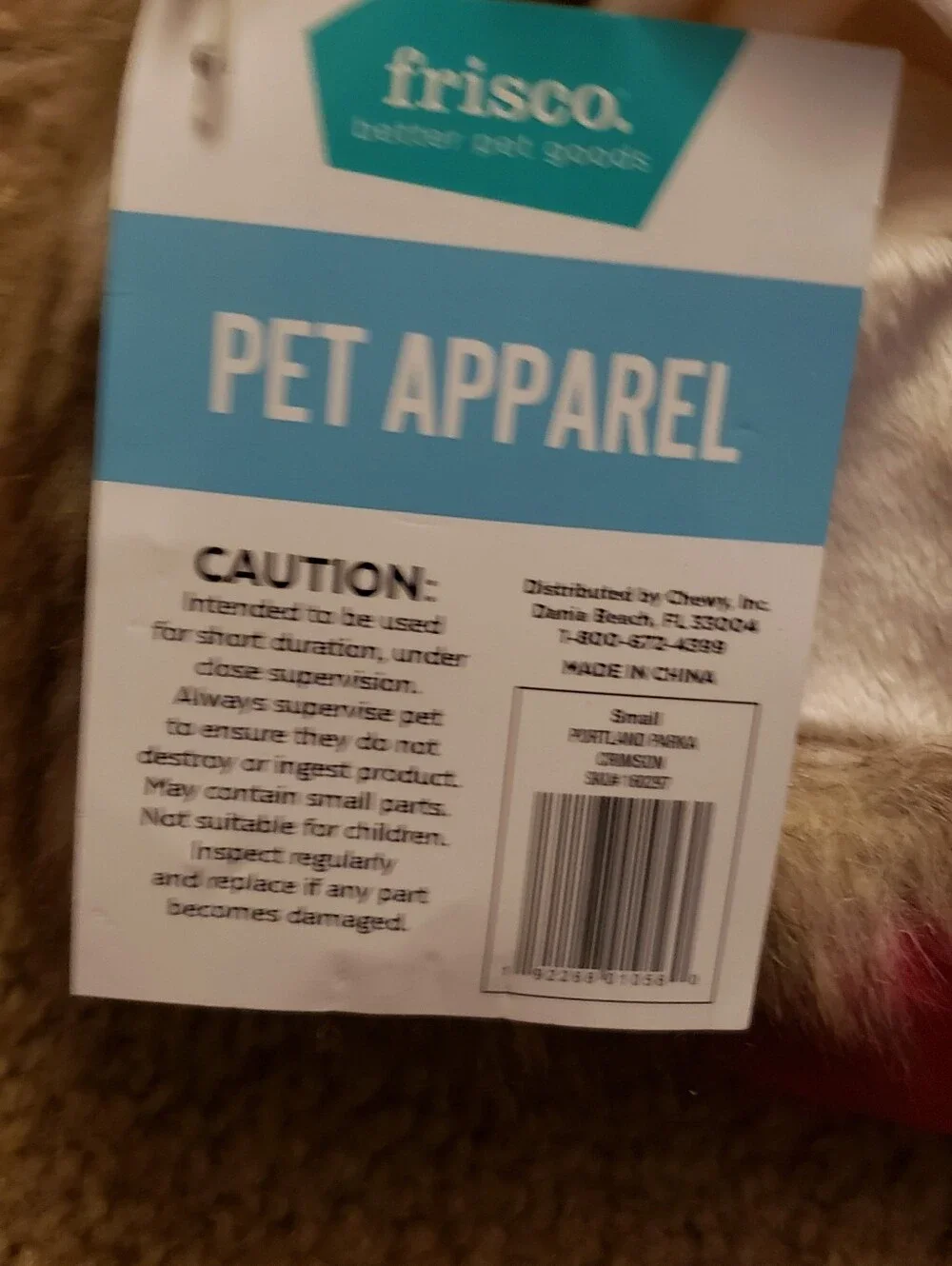 Red Quilted Dog Coat with Faux-Fur Hood